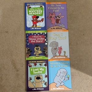 NEW Kids Unlimited Squirrels An Elephant & Piggie Books by Mo Willems Bundle